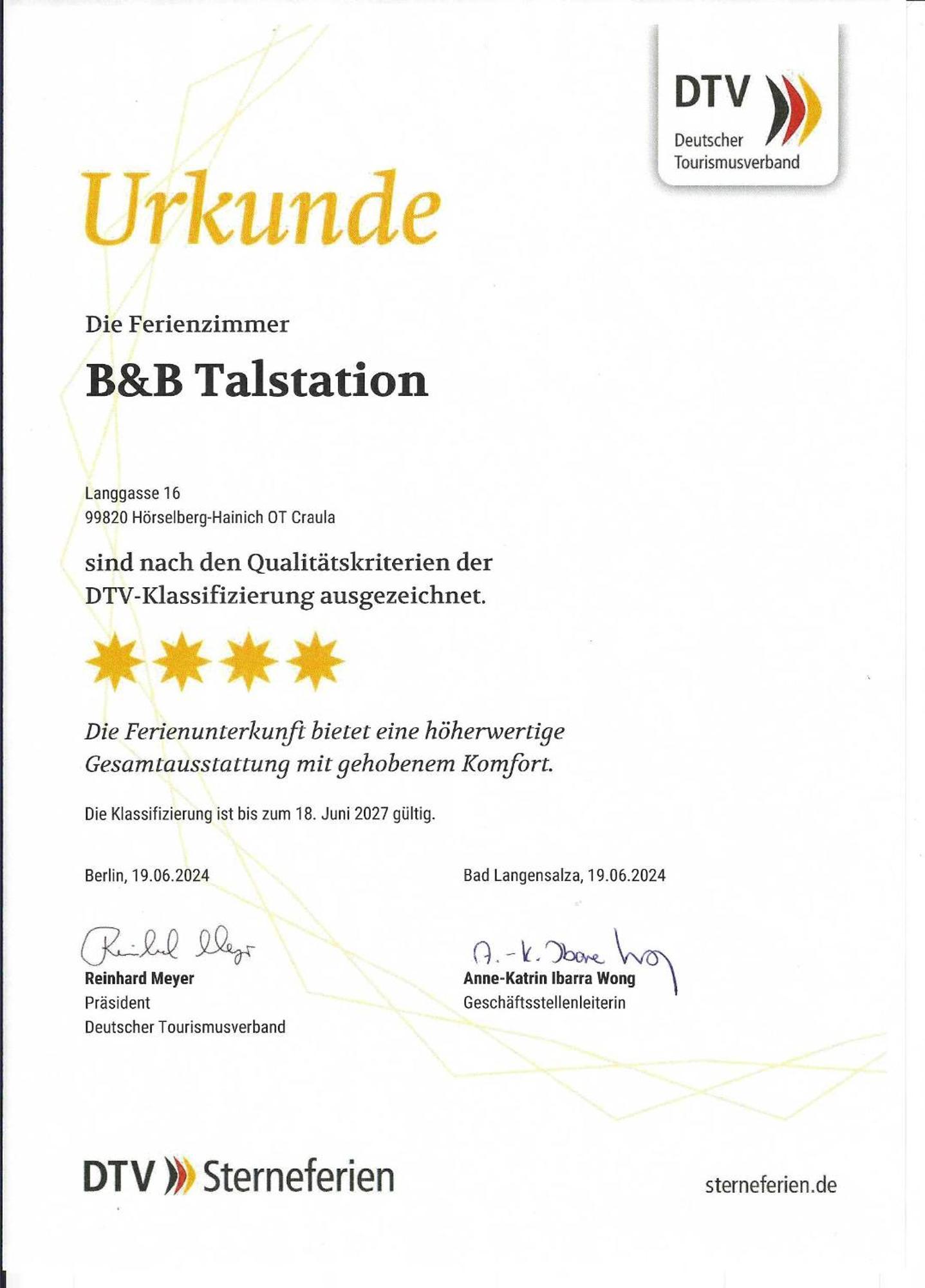 B&B Talstation Horselberg-Hainich Zewnętrze zdjęcie